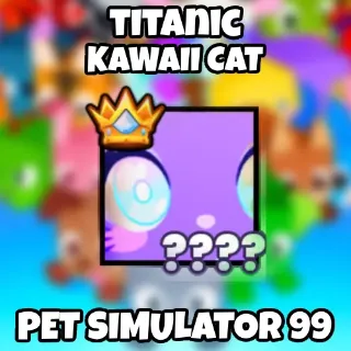 -PS99- Titanic Kawaii Cat