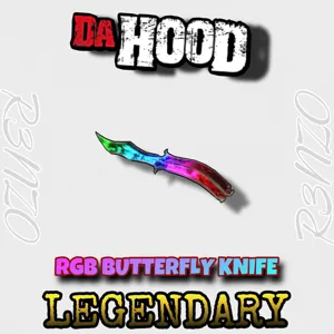 Da Hood - RGB Butterfly Knife