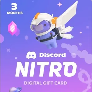 Discord Nitro 3-Month Subscription Gift Card