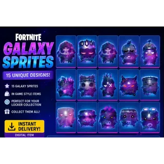 Fortnite Galaxy Sprites Collection (15 Sprites)