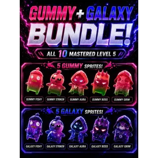 Gummy Galaxy Bundle 10 Sprites 