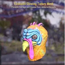 fasnacht GLOWING turkey MASK