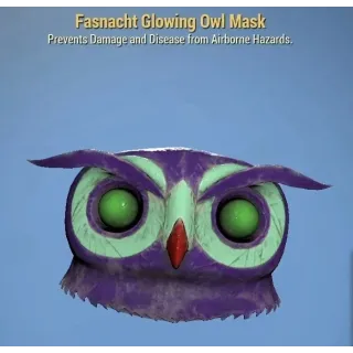 fasnacht glowing owl mask