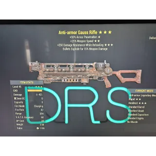 Anti armor FFR (+explo) gauss rifle