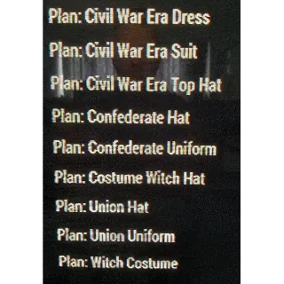 COSTUME PLANS BUNDLE