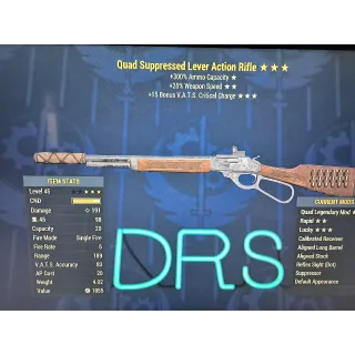 Quad 25%FFR 15Vats ever action rifle