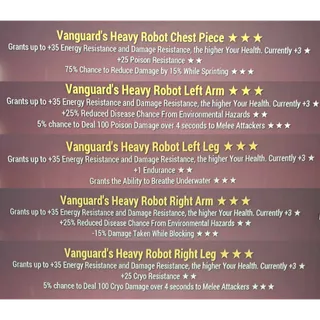vanguard heavy robot armor set