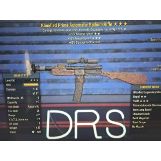 bloodied  25%FFR 15%fr radium rifle