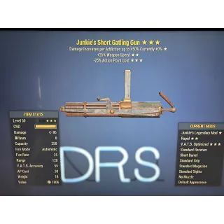 junkies 25 25 gatling gun