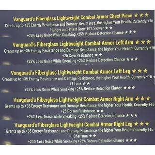 vanguard htd(sneak) combat armor set