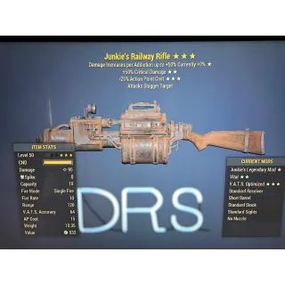 junkies 50 25 railway rifle