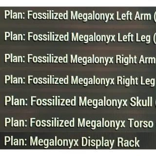 all 7 megalonyx plans