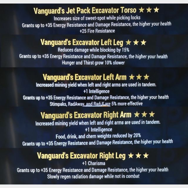 vanguard jetpack excavator set Game Items Gameflip