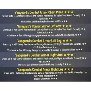 vanguard combat armor set