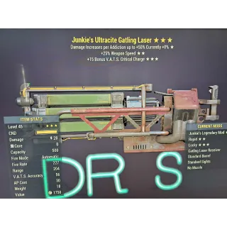 junkie 25 15 ultracite gatling laser