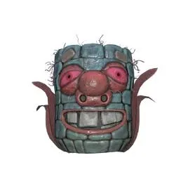 fasnacht glowing corn cob mask