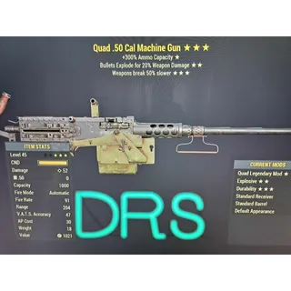 qe 50%bs 50cal machine gun