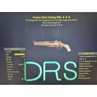 furious 50 25 hunting rifle