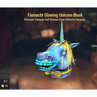 fasnacht glowing unicorn mask