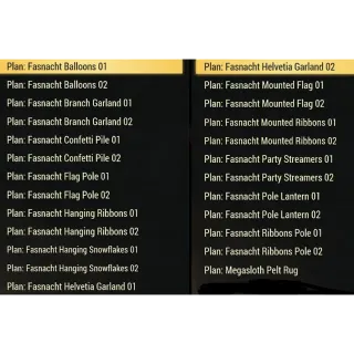 ALL 28 OLD FASNACHT PLANS