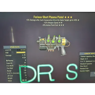 furious 25 25 plasma pistol