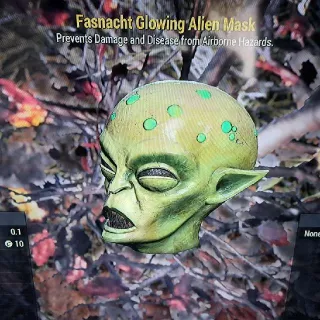 fasnacht glowing alien mask