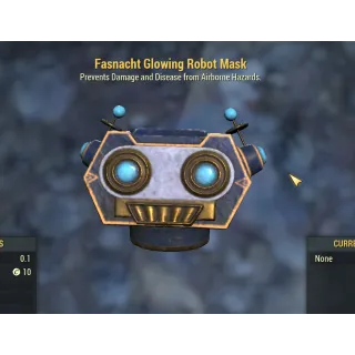 Fasnacht Glowing Robot Mask