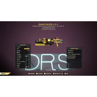 bloodied 25 25 tesla rifle