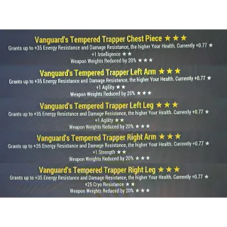 vanguard wwr trapper armor set