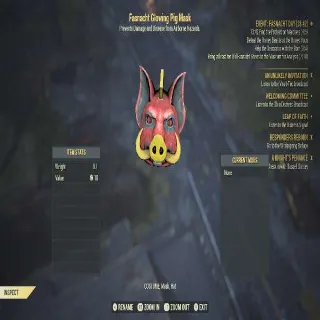 Glowing Pig Mask