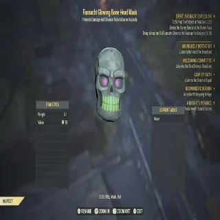 Glowing Bonehead Mask
