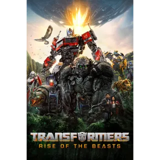 Transformers: Rise of the Beasts 4K iTunes or 4K Vudu