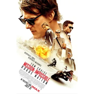 Mission: Impossible - Rogue Nation 4K UHD Vudu or iTunes