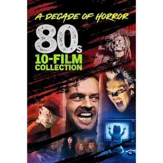 A Decade of Horror: The 80s 10-Film Collection 4K and HD Movie Bundle