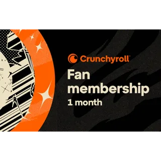 Crunchyroll Fan premuim subscription 1 mo