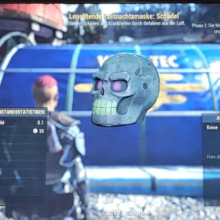 Leuchtende Maske