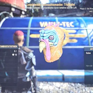 Leuchtende Maske