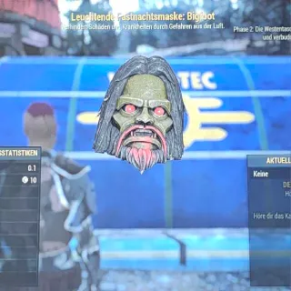 Leuchtende Maske