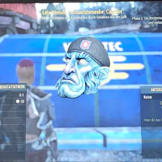 Leuchtende Maske