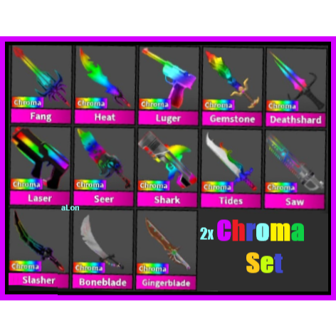 Bundle | MM2 | 2 Chroma Knife Set - In-Game Items - Gameflip