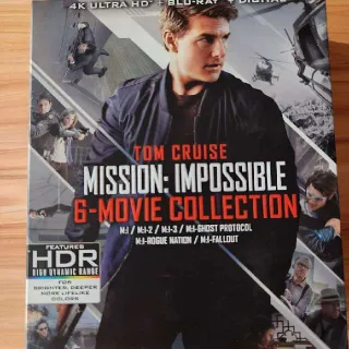 Mission: Impossible 6-Movie Collection (4k Apple TV, Vudu)