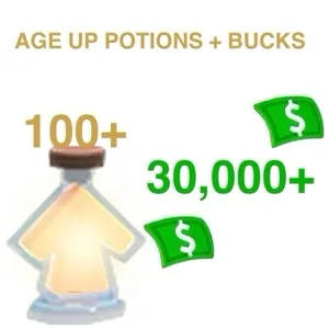 age potions 50+, 15000k+ bucks [Adopt me]