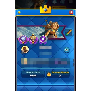 Clash Royale Lvl 58 | 12 Evolution Cards | 11 Lvl 15 cards |28 Lvl 14 cards