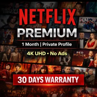 Netflix Premium Private Profile – 1 Month Access + 30 Days Warranty