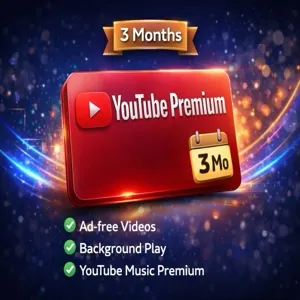 YouTube Premium + Music 3 Month Access (Digital Service) 