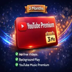 YouTube Premium + Music 3 Month Access (Digital Service) 