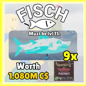 FISCH 1M C$ 9X MEGALODON