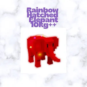 Rainbow Hatched Elepant