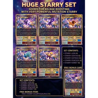 ⚖️275KG➖ 295KG⚖️📏HUGE📏🔯STARRY🔯SET🗂️-OP✨MUTATION✨ 👍GOODS👍FOR⚖️KG/AGE⬆️BOOSTING🍬🤩READY TO USE🤩WITH🆓FREE🆓❗❗LIMITED STOCK❗❗