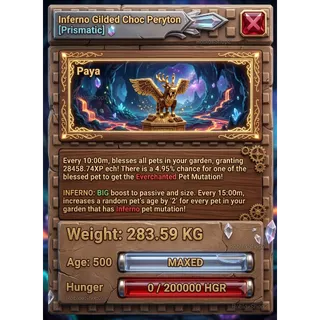 ⚖️283.59KG⚖️🔥INFERNO🔥💥GIGANTIC💥🍫GILDED CHOCO🍫PERYTON🎆 I MAX 500 AGE l 🤩READY TO USE 🤩 -⌛10MINS MAX CD ⌛ - NO TOY 🪀